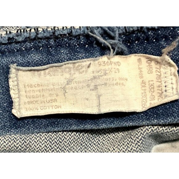 VTG WRANGLER COWBOY CUT JEANS SIZE 36 X 29 BLUE 936PWD STRAIGHT LEG USA MADE MEN - Picture 5 of 5